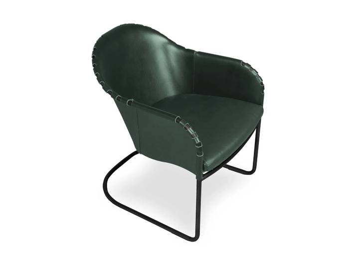 Källemo Fauteuil Ingo Vert-noir oxydé