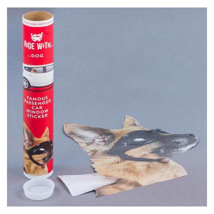 Ride With a Dog - Fenstersticker "Hund" (1 Sticker) (1001725)