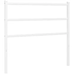 vidaXL Kopfteil Metall Weiß 107 cm