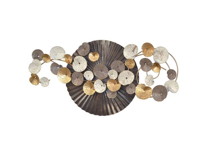 Wanddekoration Swantje Metall Multicolor 120 x 58 x 9cm