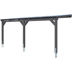 Skan Holz Wandanbau-Carport Vogtland 300 x 541 cm-schiefergrau Holzcarport