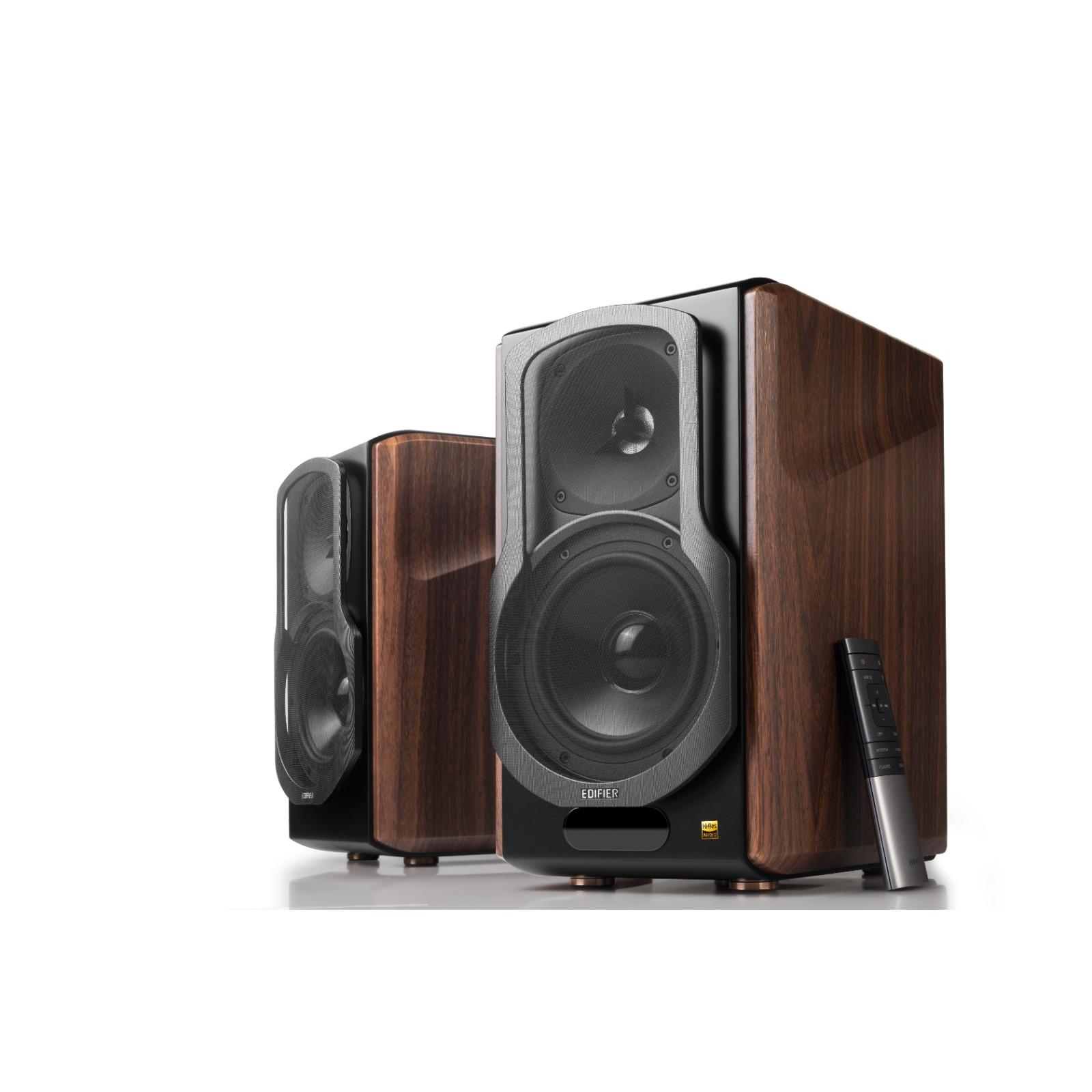 Edifier S2000MKIII Aktivlautsprecher 2.0 HiFi Stereo System mit Bluetooth aptX HD, Regallautsprecher mit optischem & koaxialem Eingang, Fernbedienung