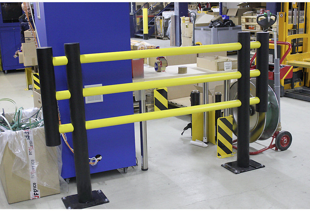 Maschinenschutzgitter, aus flexiblem Kunststoff, Gesamtbreite 2000 mm d-flexx