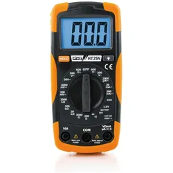 HT Instruments, Multimeter, Hand Multimeter Digitales mit Batterietestfunktion (CAT III 600V, Hand-Multimeter)