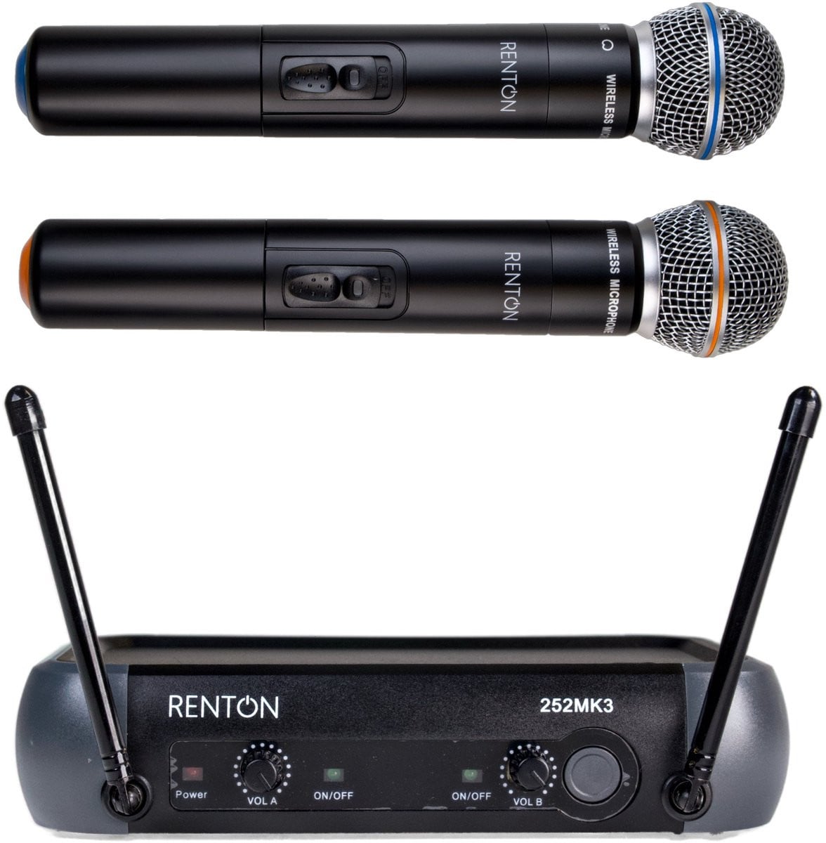 Renton Wireless Microfoon met 2 kanalen