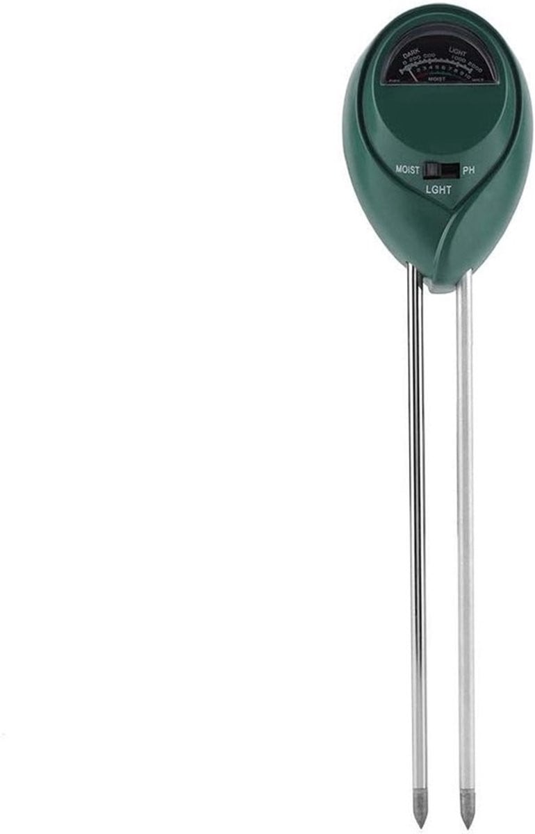 3-in-1 Vloermeter voor Vocht, pH en Licht - Groene Bodemtestkit voor Gezonde Planten in Huis en Tuin