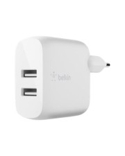 Belkin chargeur secteur double USB-A 12W x2 blanc (WCB002VFWH)