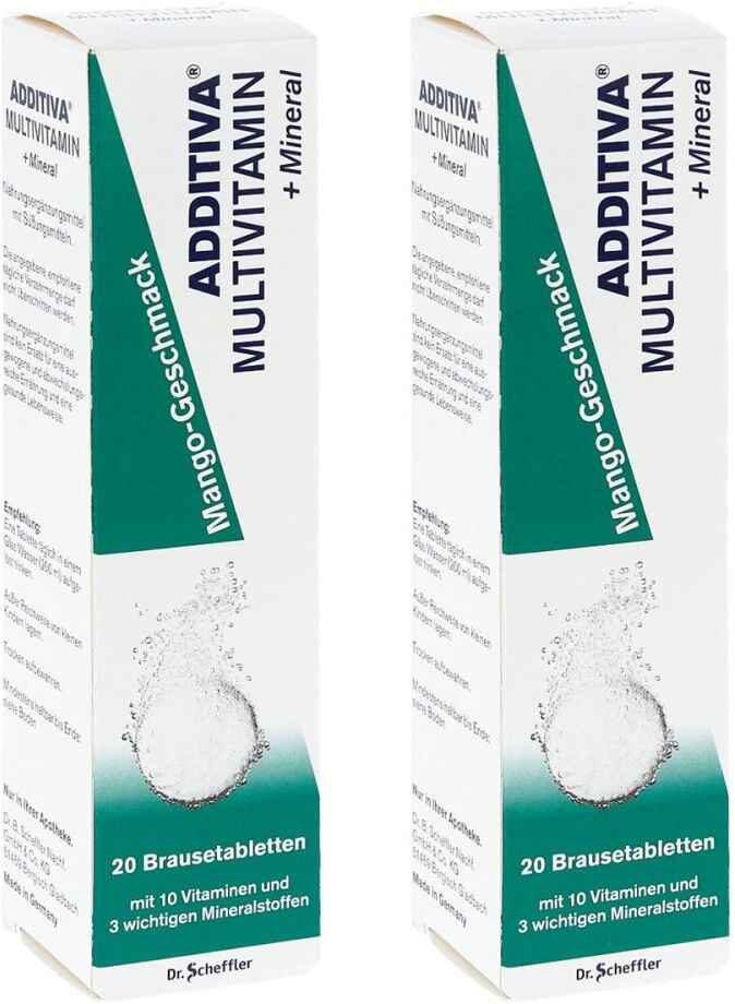 Additiva Multivitamin + Mineral Mango-Geschmack Brausetabletten