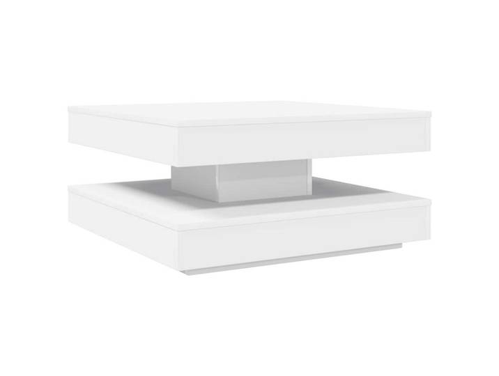 vidaXL Couchtisch Couchtisch 360-Grad Drehbar Weiß 70x70x34,5 cm (1-St)