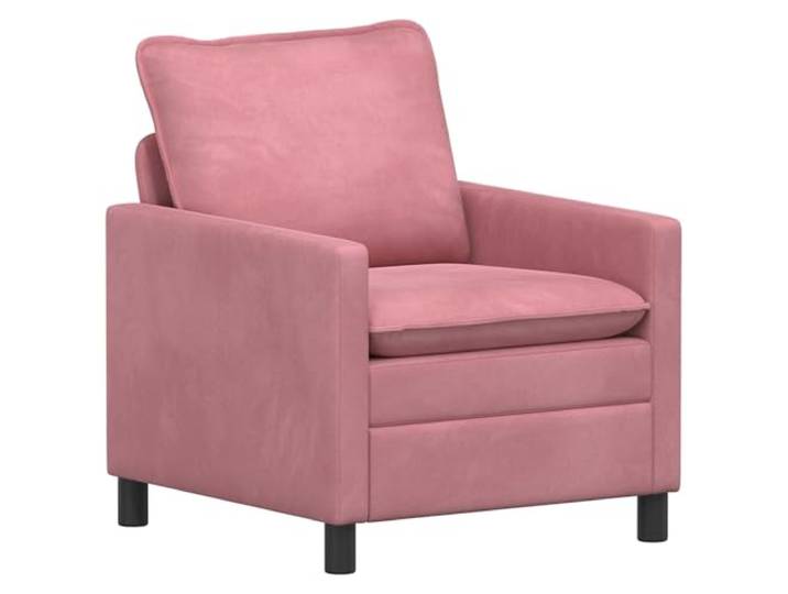 KTHLBRH Sofa-Set, 2-teilig, rosa Samt Robustes Metallgestell, doppellagige Kissen, modernes lineares Design