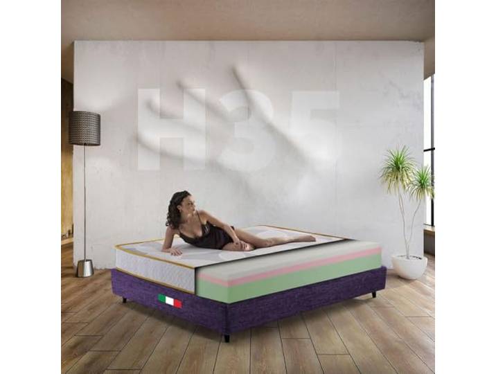 Comfy Line Matratze 160 x 200 cm Doppelbett Memory Amerikanisch 7 Zonen H35 Amerikanische Memory-Matratze mit 7 Zonen. Robust und dennoch bequem. Antiallergen, milbendicht. Optimale Postunterstützung