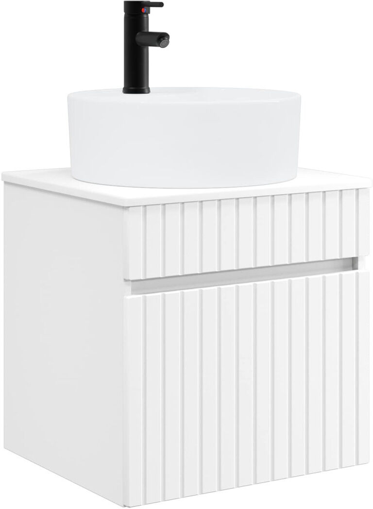Ebern Designs 490 mm Bathroom Vanity White