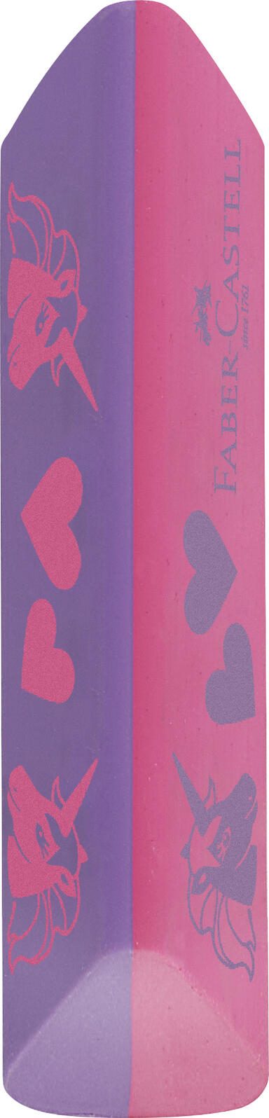 FABER-CASTELL Radierer PVC&DUST-free Einhorn, pink/lila 188751