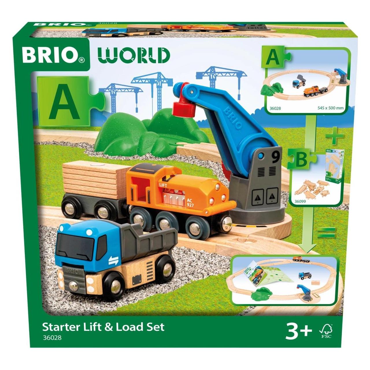 Brio Güterzug mit Kran (36028)
