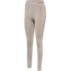 hummel hmlCI Seamless Mid Waist Tights Damen driftwood melange L
