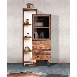 WOLFMÖBEL Highboard City 7527 Braun Akazie