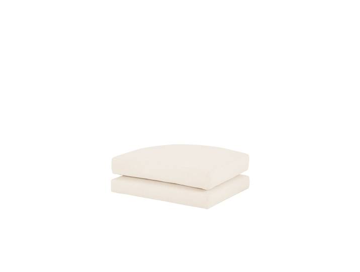 Pouf blanc cassé 96x78cm