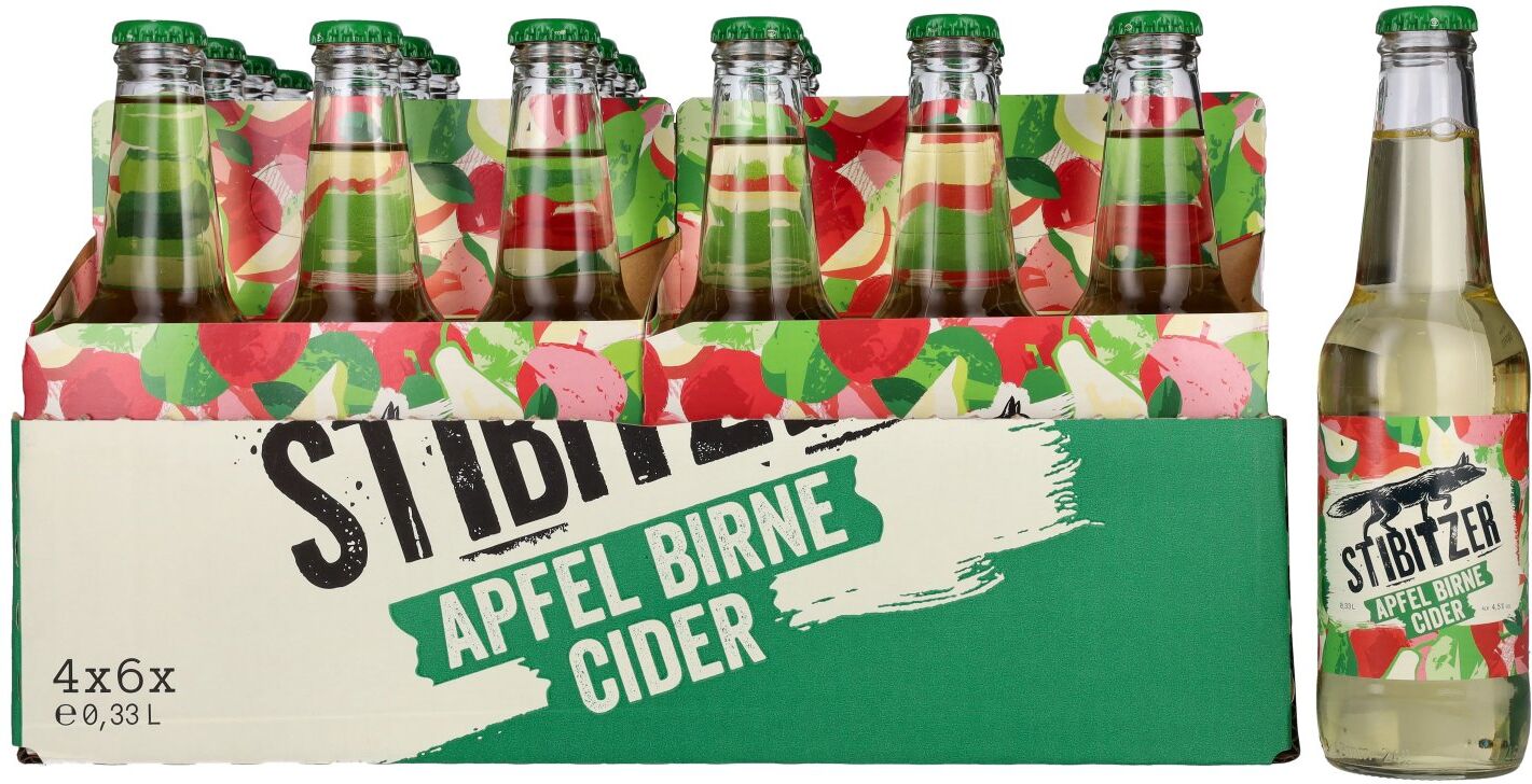 Stibitzer Cider Stibitzer Apfel Birne Cider 4,5% Vol. 6x4x0,33l