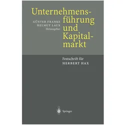Unternehmensführung und Kapitalmarkt, Fachbücher von Helmut Laux, Günter Franke
