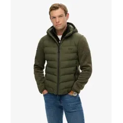 Superdry für Herren. M5012293A Storm Hybrid Jacke grün (S), Lässig, Recyceltes Polyester, Nachhaltig