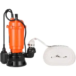 VEVOR 1500W Tauchpumpe, 22800l/h, Gusseisen-Schwutzwasserpumpe mit automatischem Schwimmerschalter, 18m Förderhöhe, zum Abpumpen von Schmutzwasser, für Pools, Teiche & überflutete Bereiche