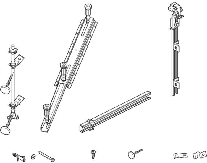 Ideal Standard K793567 mit Wannenfüße + Wannenleisten