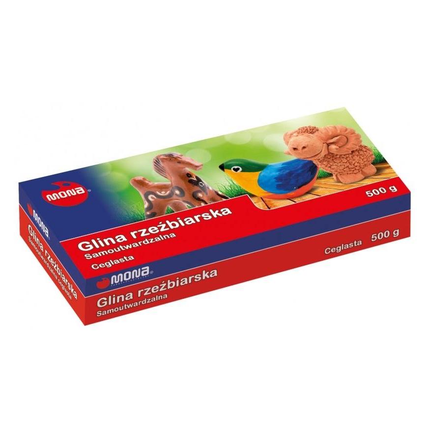 Monta Selbstgemachter Modellierton. ziegelrot 500g MONA (MONA GSC)