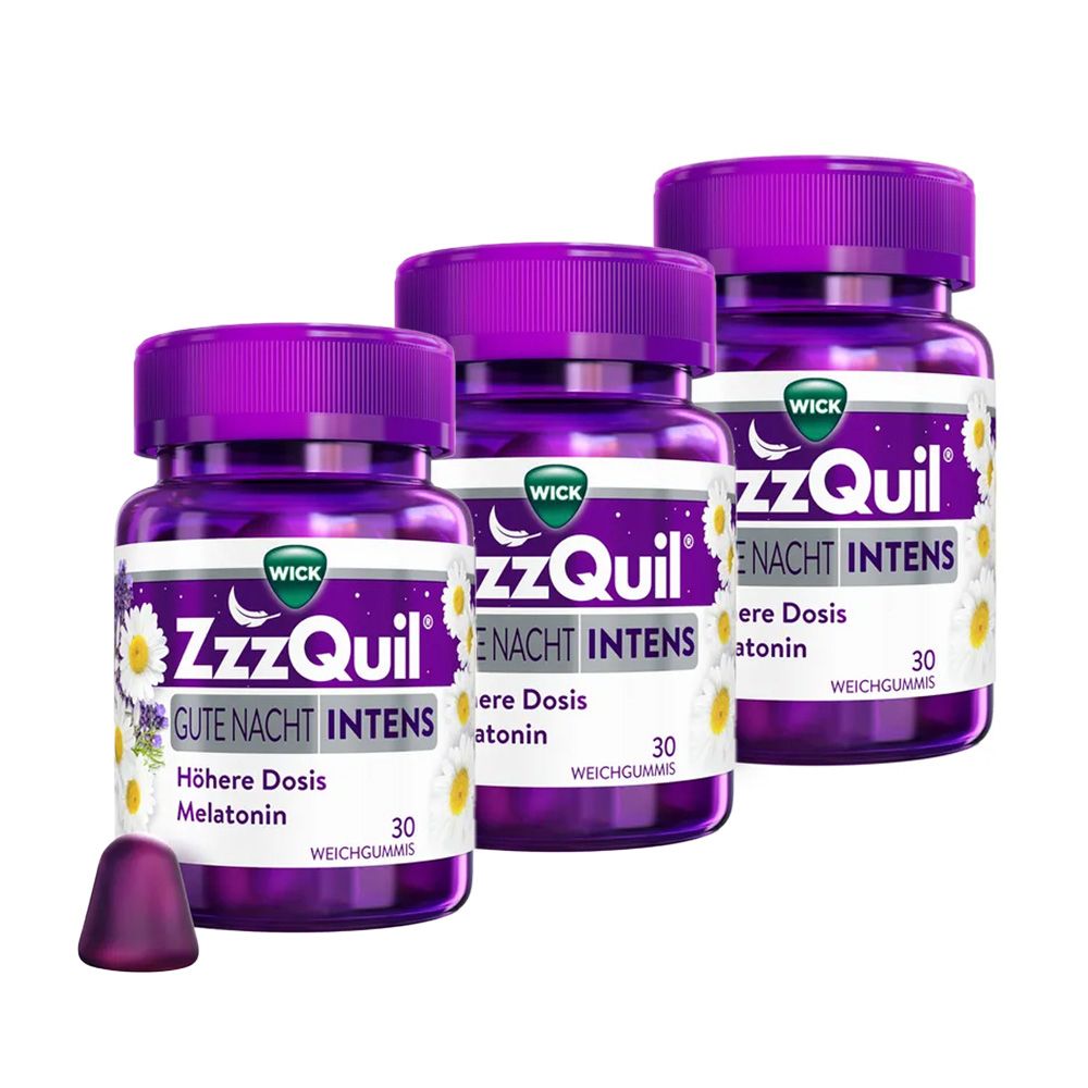 Wick ZzzQuil Gute Nacht Intens Dreierpack 3x30 St Pastillen