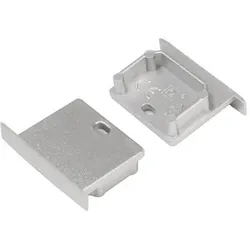 Brumberg 53066260 Endkappen-Set zu LED-Einbauprofil 53654260, silber