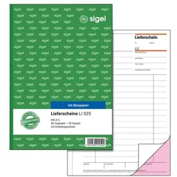 Sigel Formularbuch »Lieferschein mit Empfangsschein« LI525 rosa
