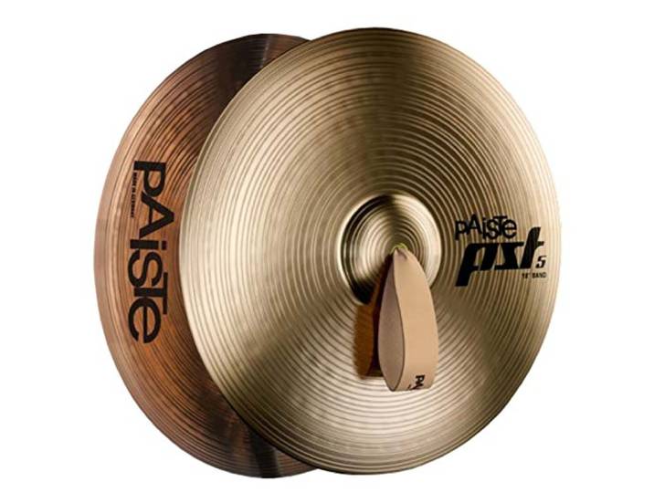 Paiste PST5 Marching Cymbals 16 , incl. Pads en Riemen - Marching bekken