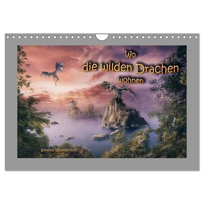 Wo die wilden Drachen wohnen (Wandkalender 2027 DIN A4 quer), CALVENDO Monatskalender