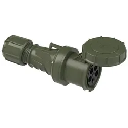 PCE 235-6.u CEE-Kupplung 63A 5p 6h IP67 POWER TWIST bronzegrün 2356u