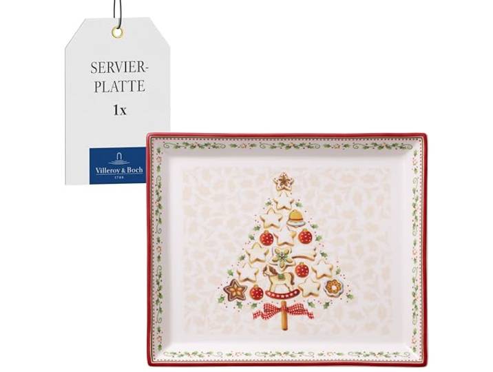 Villeroy & Boch - Winter Bakery Delight Gebäckplatte Rechteckig Klein Rot