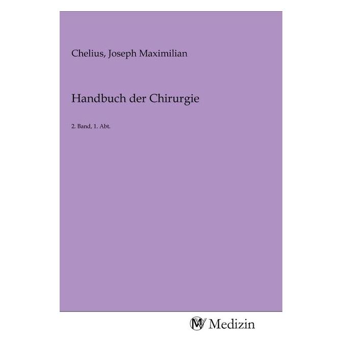 MV-Medizin Handbuch der Chirurgie (Softcover) (56139847)