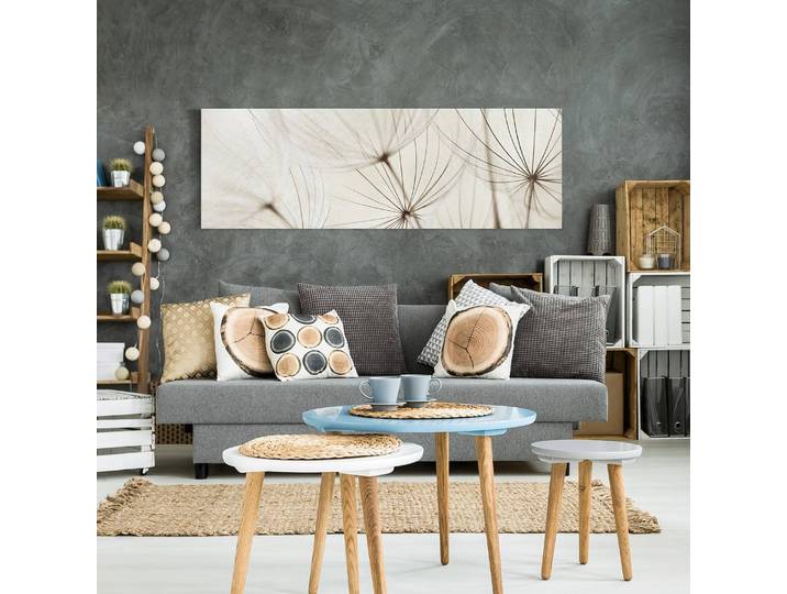 Bild Sanfte Gräser I Webstoff Multicolor 90 x 30cm