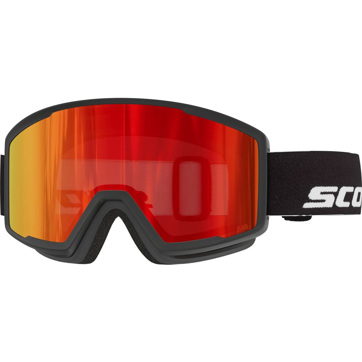 Scott Goggle Trace Pro Compact black / blue chrome s1 (0001) - 4253430001379