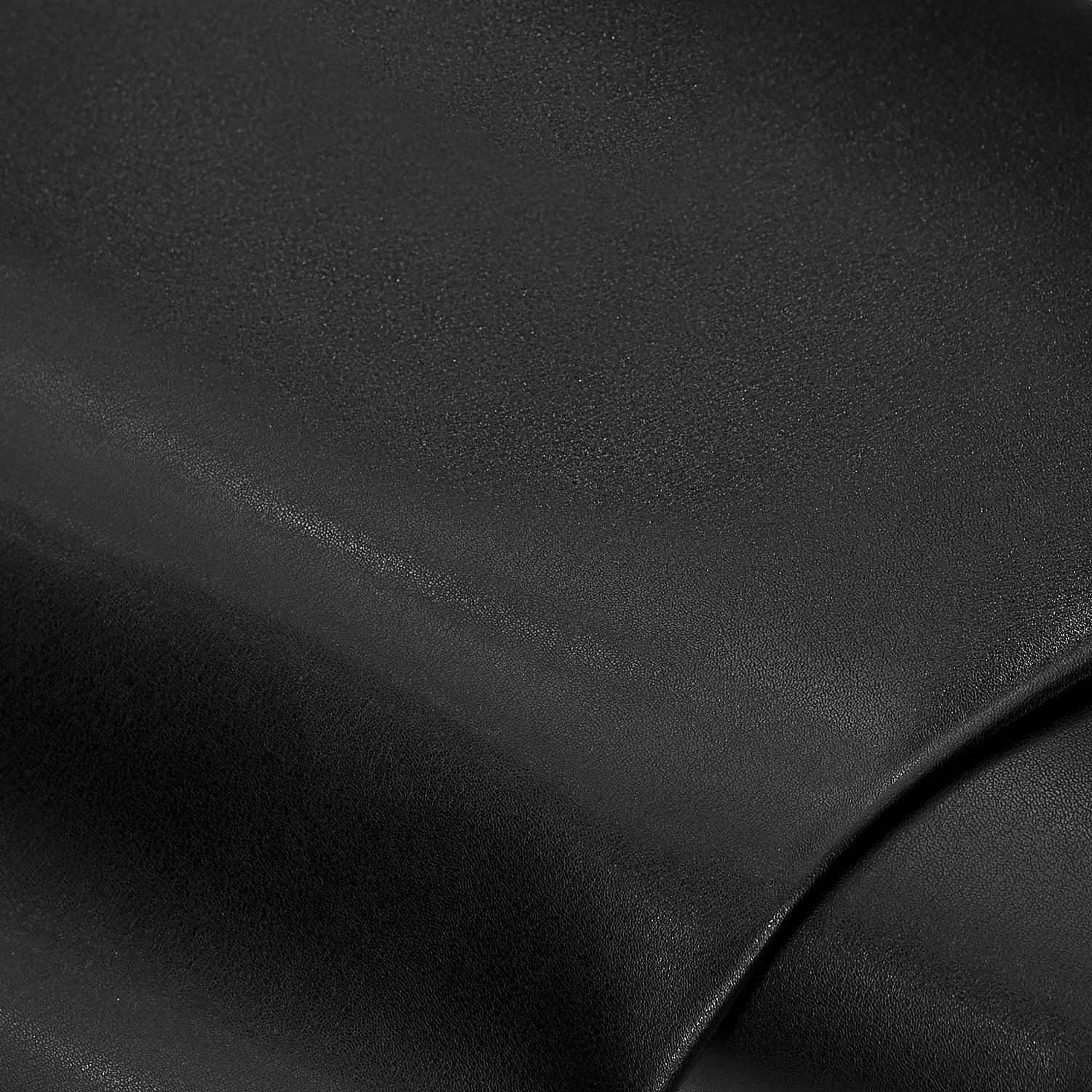 Glattes Kunstleder, schwarz