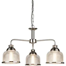 Decken Hänge Lampe Leuchte Silber Flur Ess Schlaf Wohn Zimmer Beleuchtung