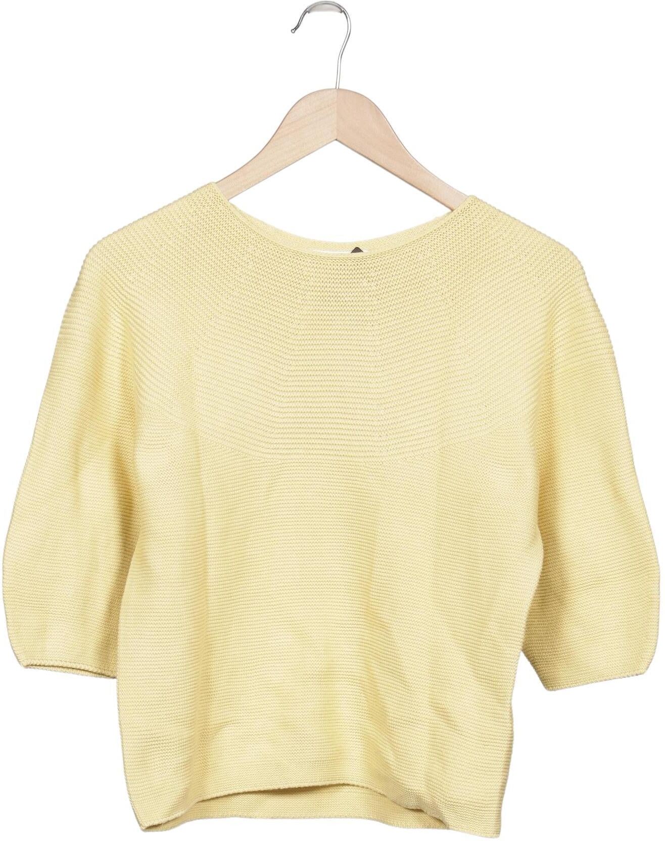 uniqlo Damen Pullover, Gelb, Gr. S, Baumwolle - Second Hand