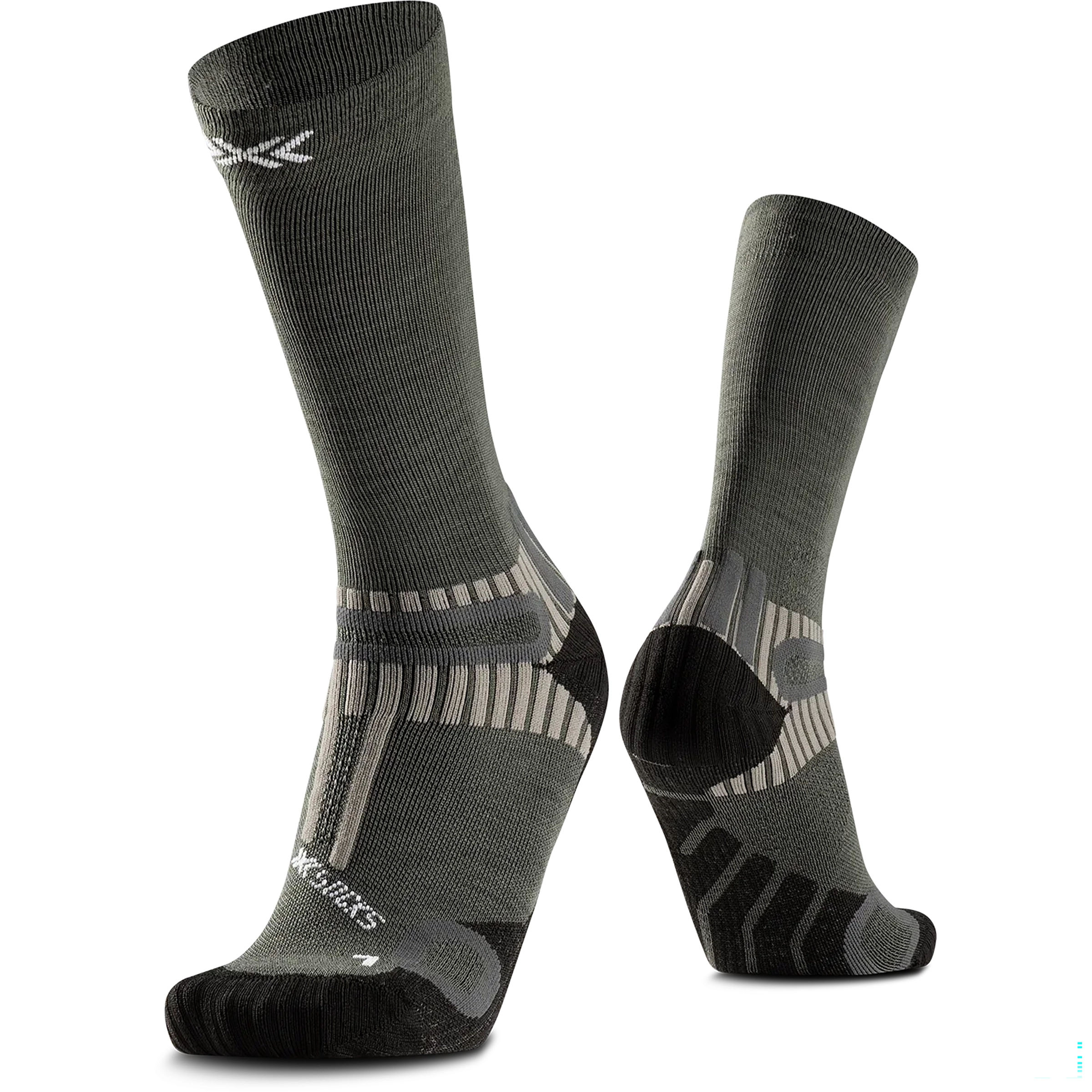 X-Bionic Hike Perform Merino Crew Wandersocken grau Größe 35 Camping Hautfreundlich Merinowolle