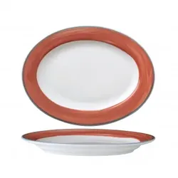 Calypso Korallen-Tablett 25,5 x 19,5 cm Corona, 12er-Pack