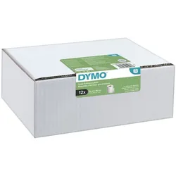 Dymo 12er-Pack LabelWriter Papier-Etiketten »S0722400« Vorteilspaket weiß