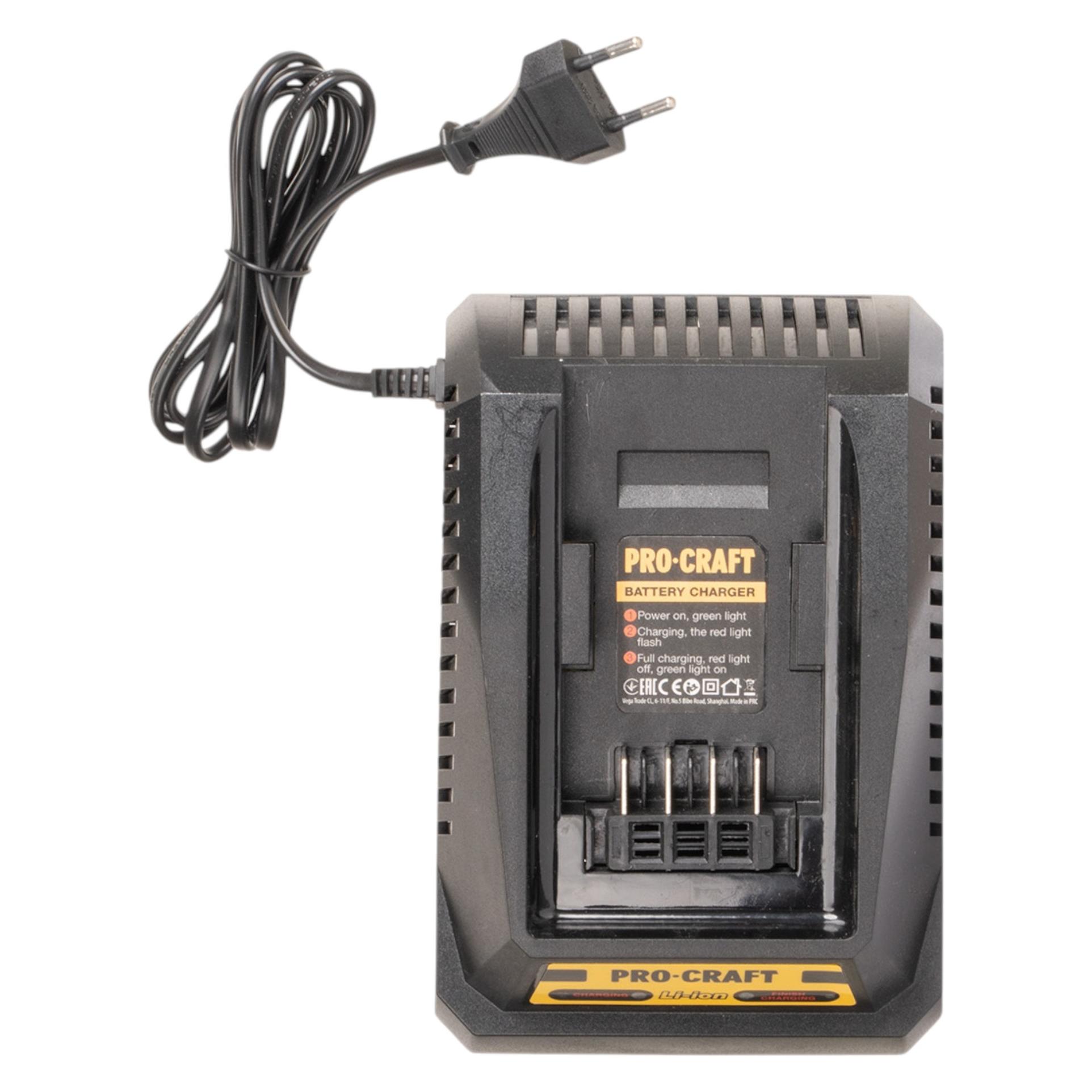 Procraft 40/1 Ladegerät 40 V für 40 Volt Li-Ionen Akkus (40/1)