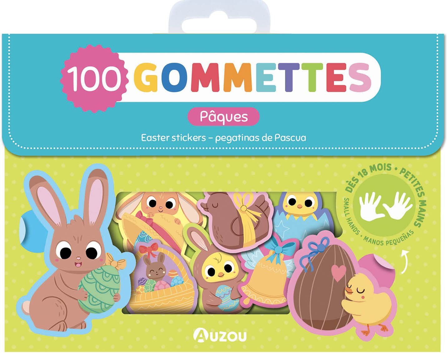 Pâques : 100 gommettes. Easter stickers. Pegatinas de Pascua - Preis vom 15.10.2026 23:06:25 h