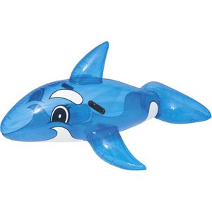 Bestway Schwimmtier 41037, aus PVC, Baby Wal, mit Haltegriffen, bis 45 kg, blau/weiß, 157 x 94 cm