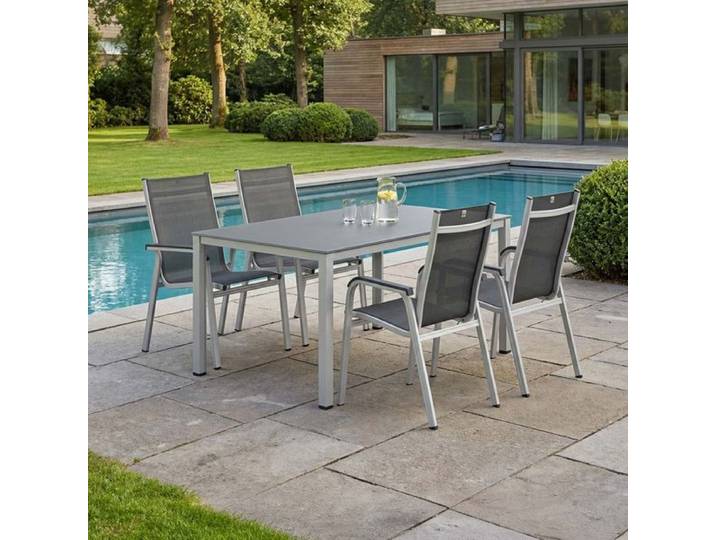 Kettler Basic Plus Gartenmöbel-Set M (4 Plätze) Tisch 160x95cm