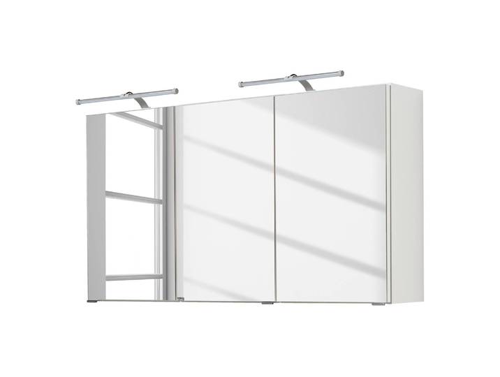 Spiegelschrank III 120 x 64 x 20cm Weiß/Weiß