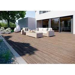 OSMO MULTI-DECK BPC-CO-EXTRUDIERT Terrassendiele Braun Voll 20x145,400cm