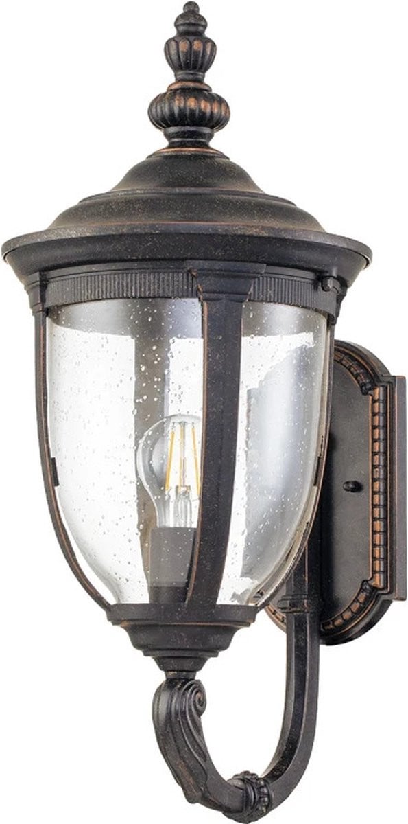 Elstead Lighting Cleveland LED Wandlantaarn voor buiten, Klassiek, Aluminium en Glas